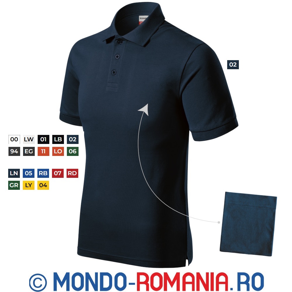 Tricou din bumbac POLO - MALFINI RIMECK  Resist Heavy R20