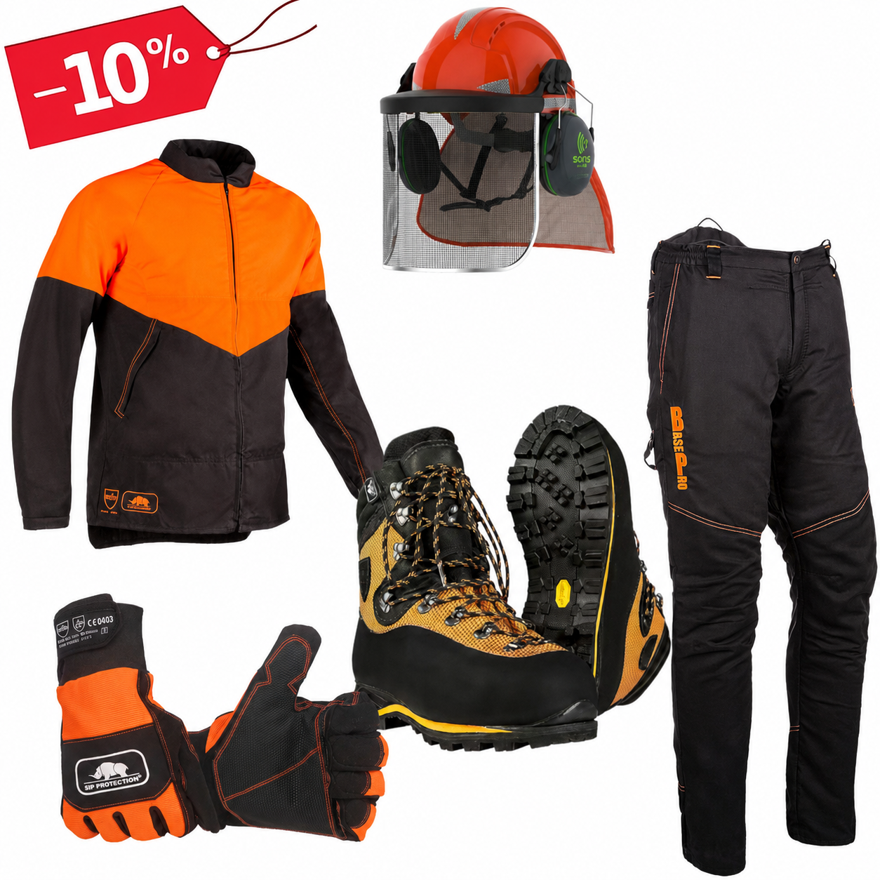 Jacheta, pantaloni, casca completa, manusi, bocanci - fasonatori mecanici