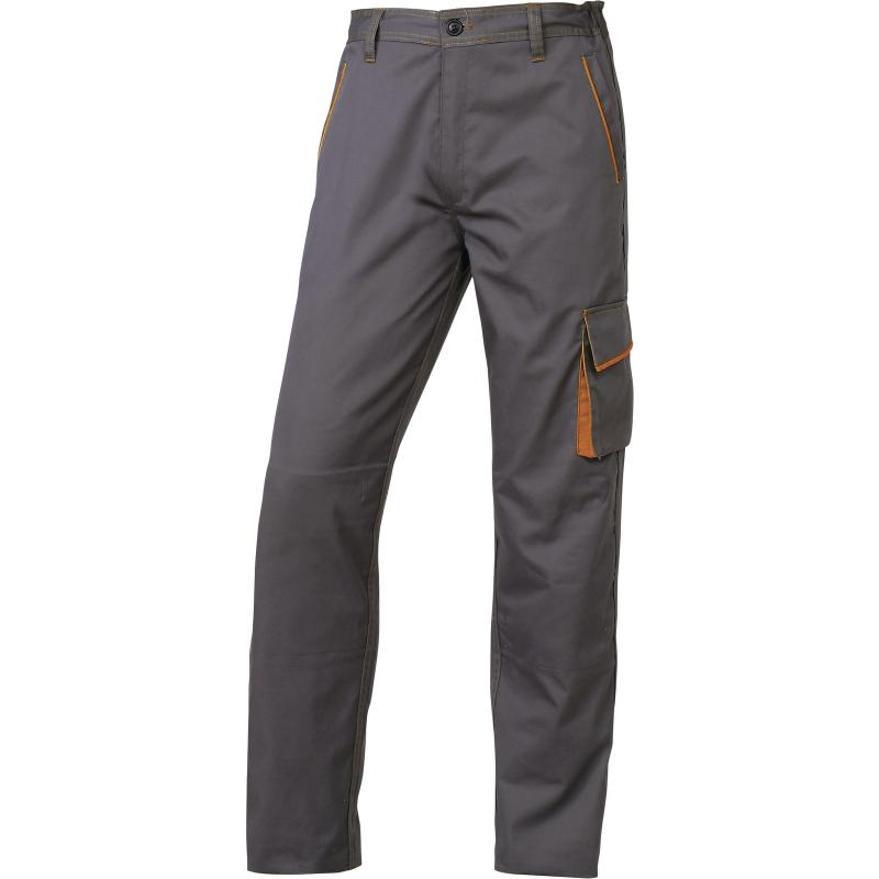 Pantaloni de lucru din tercot - M6PAN gri/orange