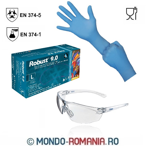 slim Colleague Manners Manusi chirurgicale -1 set 100 buc + 1 per. ochelari incolori DRAGER Kit  ROBUST - STOC LIMITAT: Echipament protectie la Mondo Romania