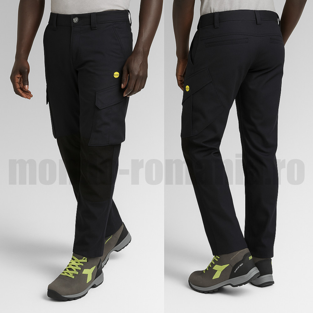 Pantaloni profesionali de lucru DIADORA Cargo RIPSTOP negru 