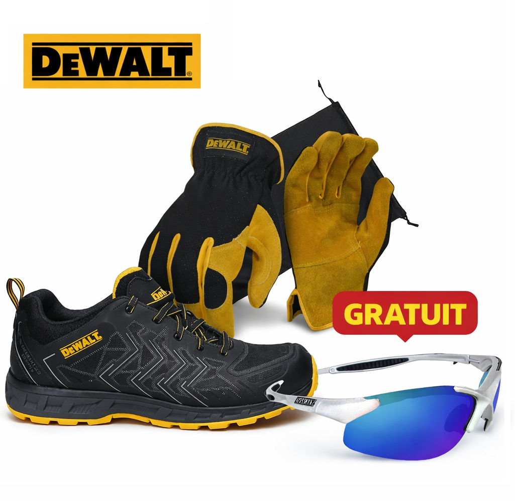 Pantofi protectie DeWALT FARGO + 1 per. manusi DeWALT + GRATUIT 1 per. ochelari DeWALT